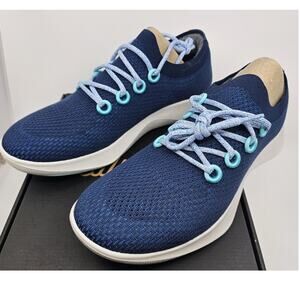 Allbirds Tree Dasher Navy Light Blue Running Shoes Sneakers 13.5 NEW Box NIB